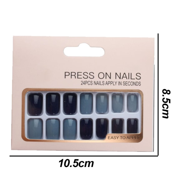 24st lösnaglar falska naglar nageltips kit cover för style 5