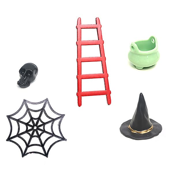 1:12 Dockhus Miniatyr halloween möbelprydnadsskåp W