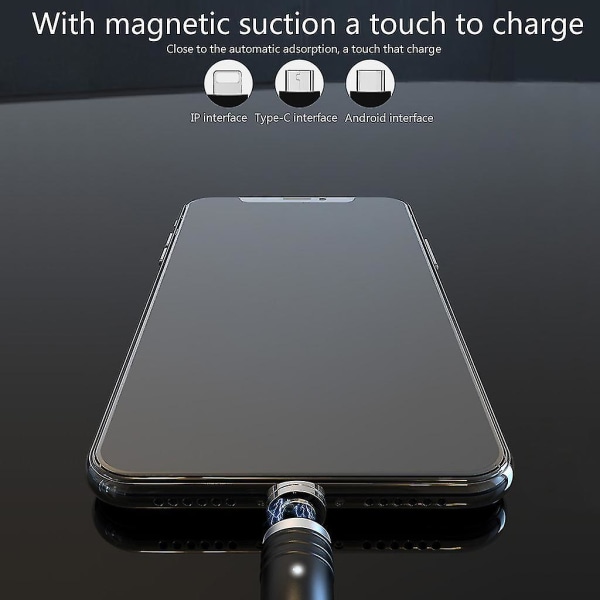 Uttrekkbar magnetisk ladekabel Hurtiglading Multifunksjonell ladekabel null none