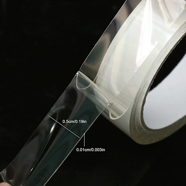 Uppgradera Nano Tape Bubble Kit, Dubbelsidig Tape Plast Bubble, elastisk tejp Ny 0.01cm*0.5cm*300cm