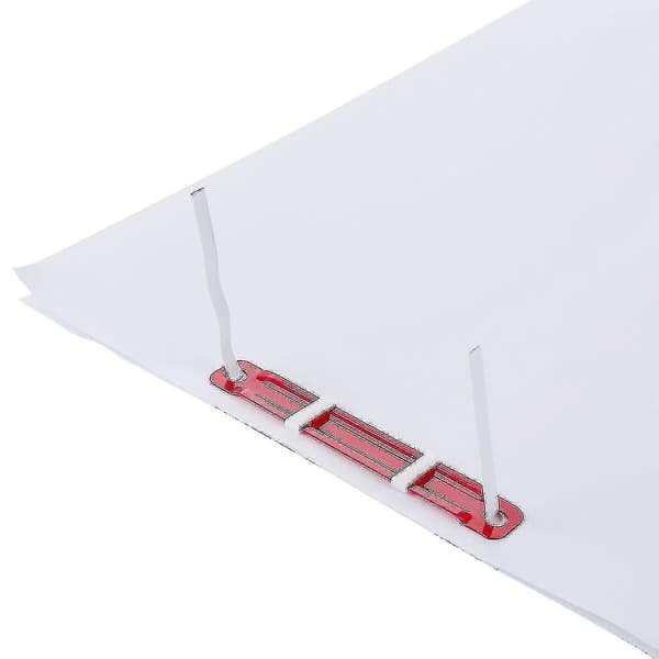 50 stk. bindeklips, filpapirholdere, plastik bindeklips, to-huls løsbladet ringbind, dokumentmappe, bindematerialer