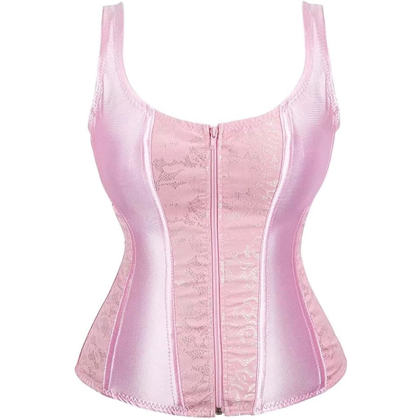Korsetit naisille Overbust Bustier Top Gothic Sexy Shoulder 2928pink 4XL