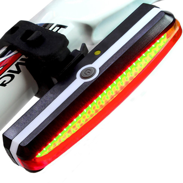 Ultra Bright Bike Light USB Uppladdningsbar cykel bakljus Hög intensitet bak Red light