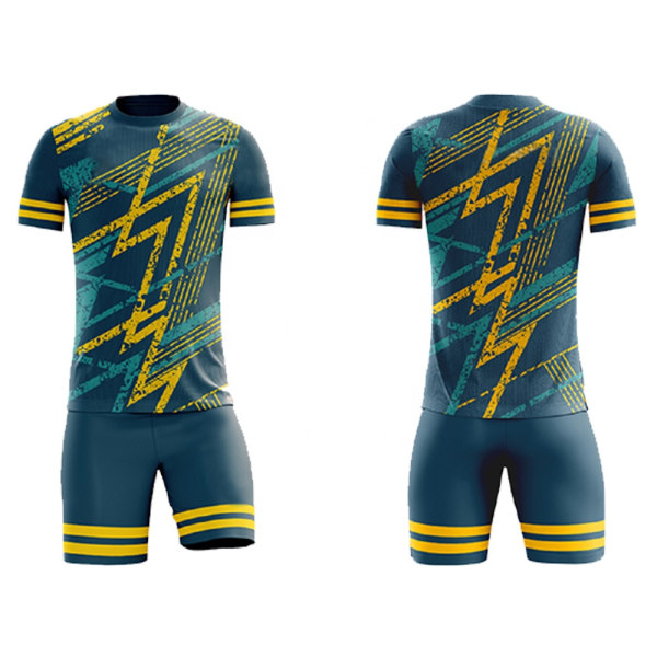 sesong hjemme fotballdrakt toppversjon spillertrøyer fotball stjerneklubb tilpasset nummer navn fotballuniform Golden XL
