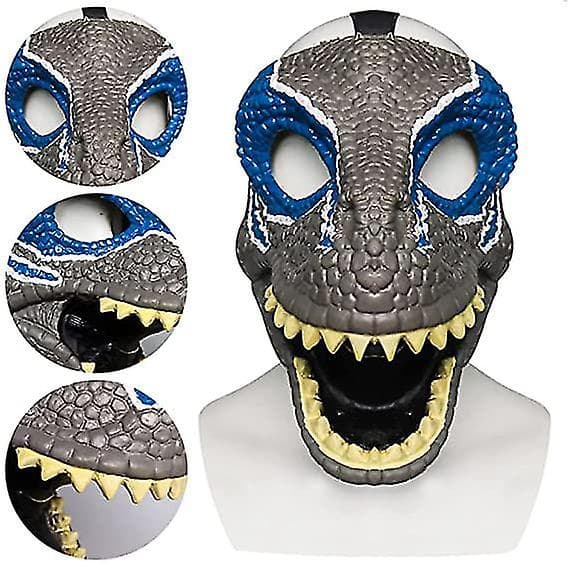 Halloween Party Cosplay Mask Simulering Jurassic Dinosaur Mask C B