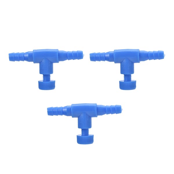 3/10 stk akvarium luftslange flowkontrol regulator ventil akvarium Blue 3PCS