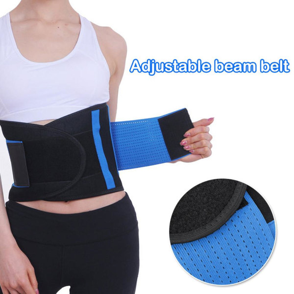 Dame Waist Trainer Korsettrimmer Svedbælte Shapewear Gym Spor blue XL
