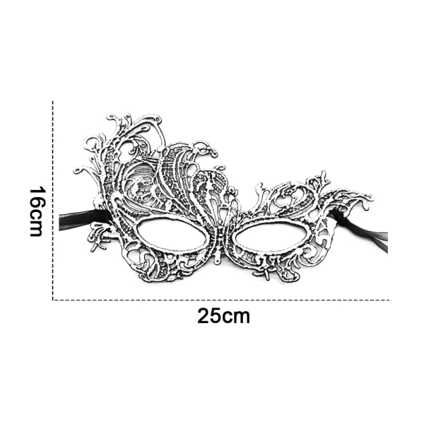 Maskerade maske til kvinder Party Aften Maske Bar Kostumer silver