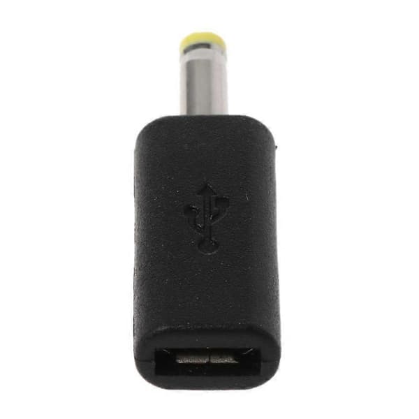 Micro USB hunn til DC 4.0x1.7mm hannplugg Jack-omformeradapterlader for PSP