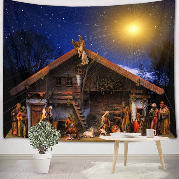 Jesu födelse väggbonad jul väggbonad kristen