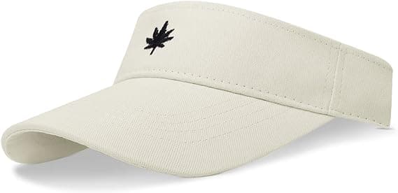 Solhatt för kvinnor, unisex- cap, broderad lönnlöv
