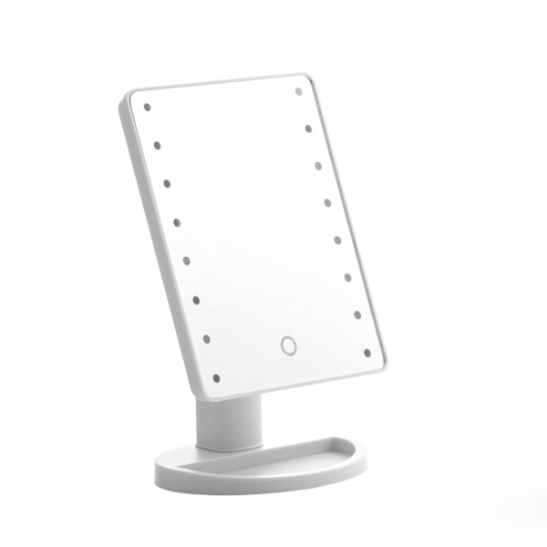 Justerbart Makeupspejl med LED white