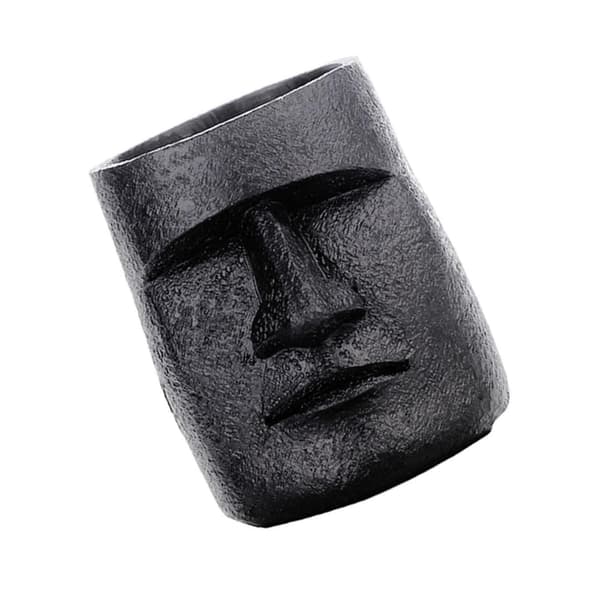 1/2/3/5 Påskön Staty Blomkruka Suckulent kruka för hemmet Black Type 2 1 Pc