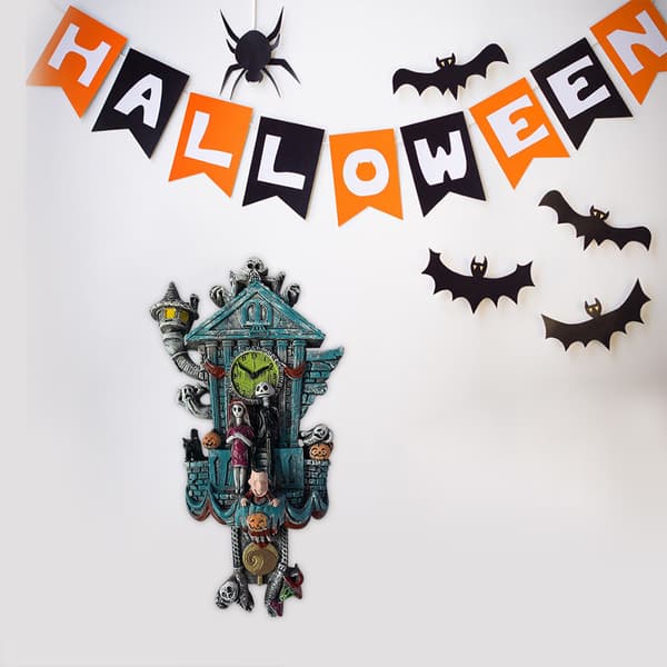 Halloween Ghost Festival Skeleton Clock Pendel Trädgårdsdekor