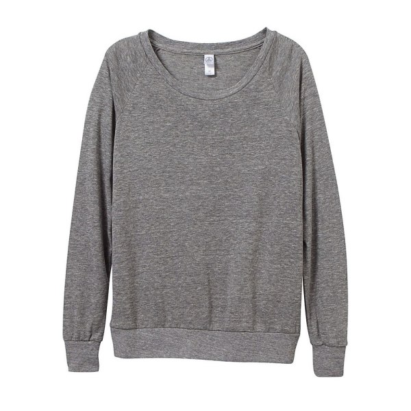 Vaihtoehtoiset vaatteet Naiset/Naiset Eco-Jersey Slouchy Pullover X Eco Ivory Eco Grey XS