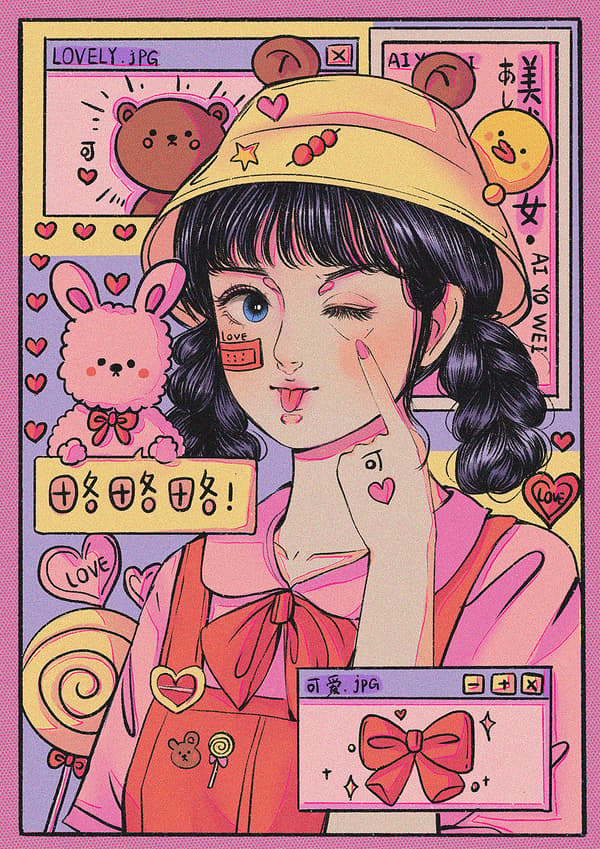 30 x 40 cm, pige diamantmaling diamantbroderi maleri kan