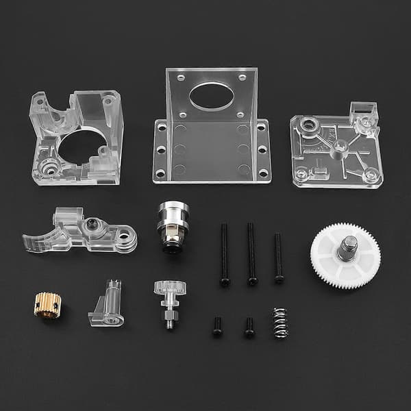 Ekstrudersæt 1,75 mm gennemsigtigt akryltilbehør Udskiftningssæt til V6 3D-printer