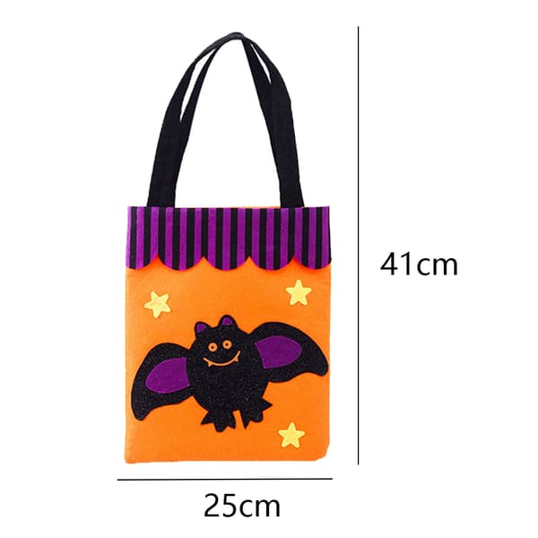 2-delade Halloween-godispåsar för Halloween-trick eller bat