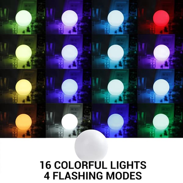 16 farver flydende poolbelysning RGB farveskiftende LED-kuglebelysning 1