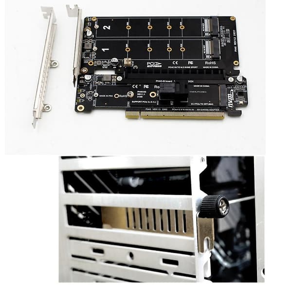 Pcie4.0 Split Pcie4.0 X16 Til X8+x4+x4 Splitkort Nvme Pcie4.0 Udvidelseskort 2 Nvme Input Port Expa