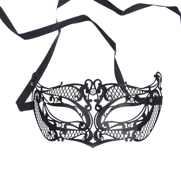 Maskeradmask för kvinnor Shiny Rhinestone Venetian Party Prom