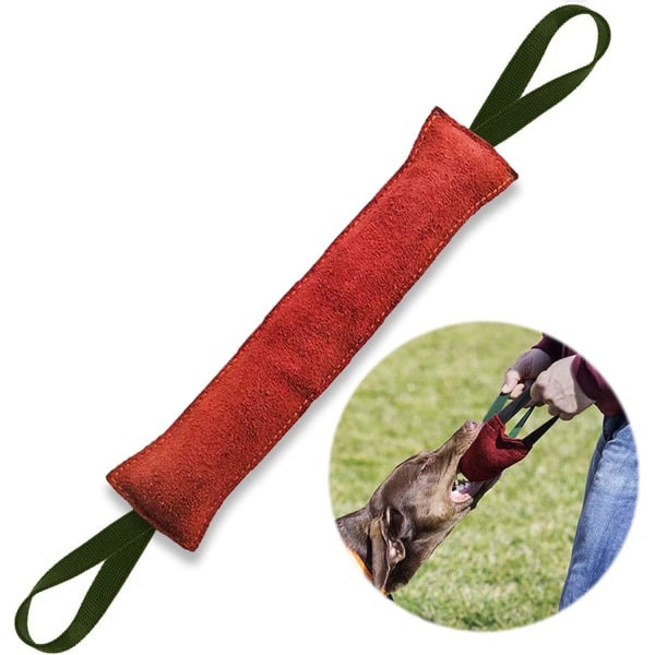 Hunddragerleksak, hundträningsbettkudde Dragleksak för medelstora till stora hundar Slitstark brandslang hunddragare med två starka handtag