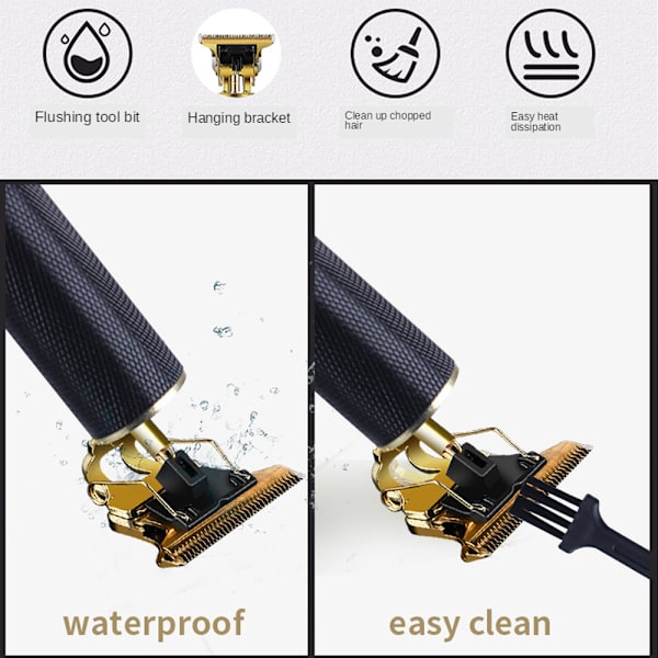 T9 professionel hårklipper til mænd Elektrisk hårtrimmer #2
