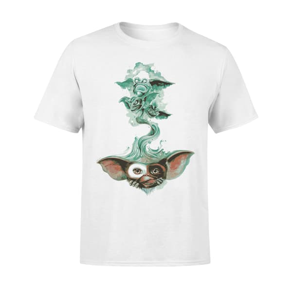 Gremlins Dame/Dame Gizmo Cropped Boxy T-Skjorte Hvit White M