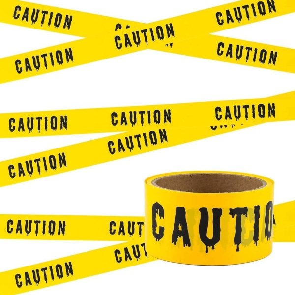 Halloween Caution Tape - Varning Fara - Arbetsplats & festdekor