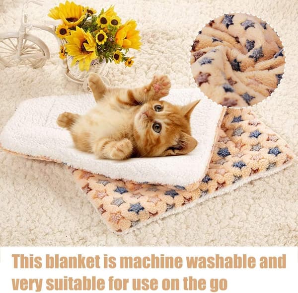 Filtar för hundkatt, fluffiga valpkuddar, husdjursfluffig fleece så