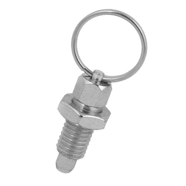 Indexeringskolv med ring, dragfjäder, låsstift, rostfritt stål M16-10