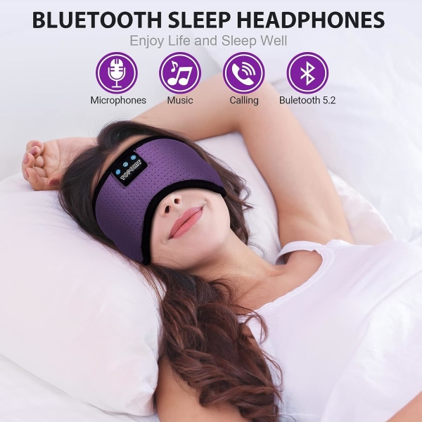 Bluetooth Sleep Eye Mask Trådlösa hörlurar, Sleeping Eye