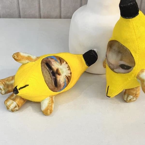 Banana Cat Plush Pendant Sound Plush Doll 5