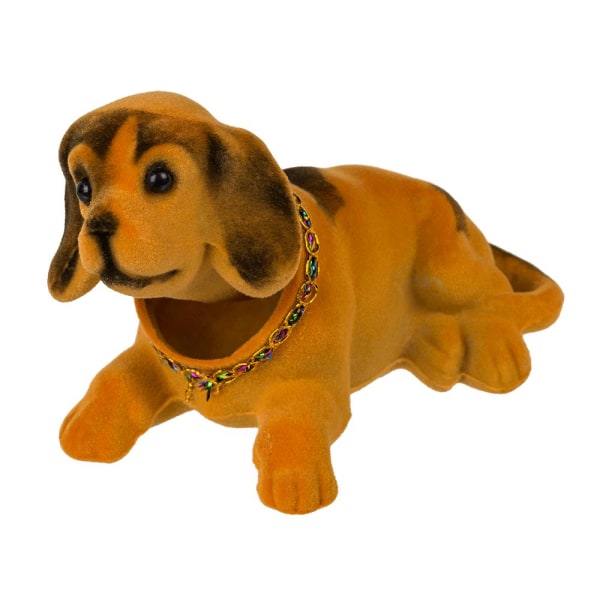 2-Pack - Nickande Hunden / Nodding Dog - Prydnad för bilen multicolor