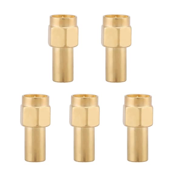 5 stk. SMA hanstik RF koaksial matchet terminator termineringsbelastning 50 Ohm 2W