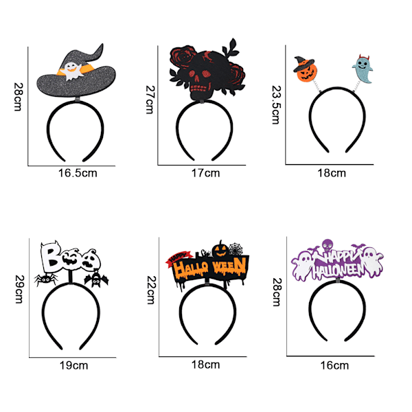 Smukke Halloween-pandebånd til Halloween-festdekoration Style 3