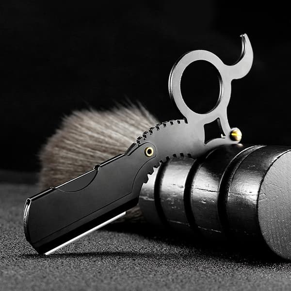 Rakkant Barber Razor Hår Skägg Ögonbryn Rakning Manual De Black