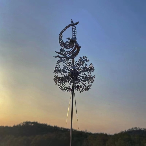 Dansande Fairy Maskros Staty Ornament Stakes Upgrade model G1