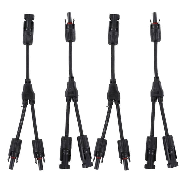2 sæt solcelle fotovoltaisk Y-gren parallelkabel PV-adapterkabel ledning han hun stik IP67 1000VDC PV LTY2
