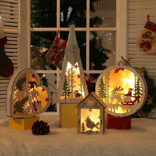 Juledekorasjon liten nattlampe soveromsdekorasjon woo