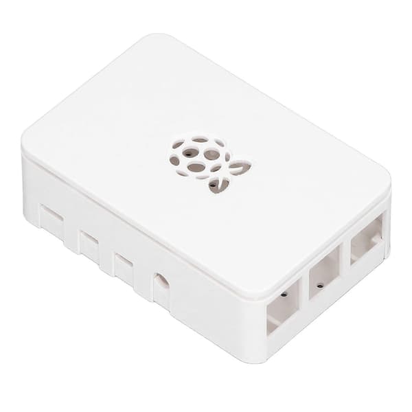 for Raspberry Pi 4-deksel ABS avtakbart ripebestandig varmeavledende beskyttelsesskall hvitt
