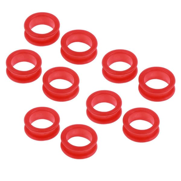 1/2/3/5 10x Barber Frisør Saks Fingerring Red 10 pcs 1 Pc