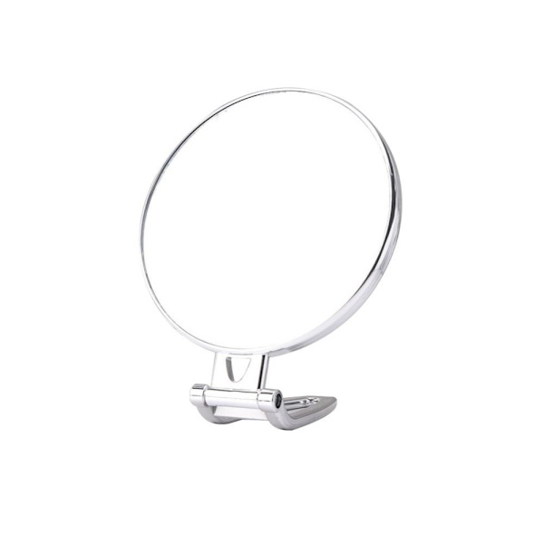 Sminkspegel Dubbelsidig spegel SILVER RUND RUND Silver Round-Round
