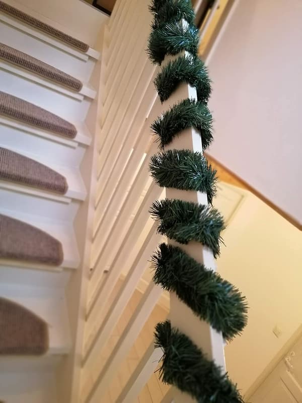 Juleguirlande Udenfor trapper Kunstig Deco-guirlande i gran