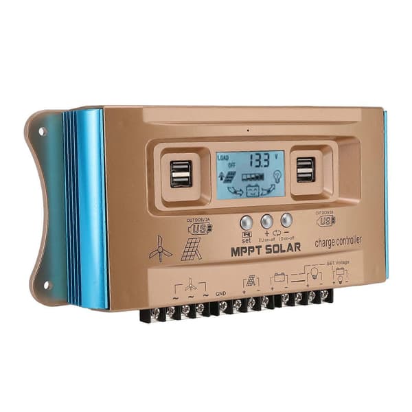 12V 24V 36V 48V 60V Vindkraft Solcellekontroller MPPT Vind Solcelle Komplementær Gatelys Ladekontroller 30A 10A 360W