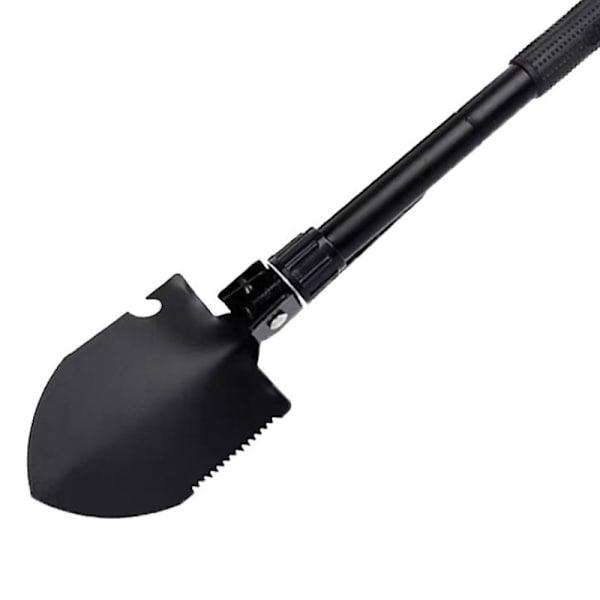 Multifunktionell campingskyffel utomhus portabel spade black