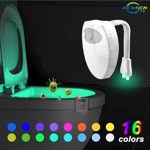 Toalettlampe Nattlys LED Bevegelsesdetektor Belysning WC / Bad