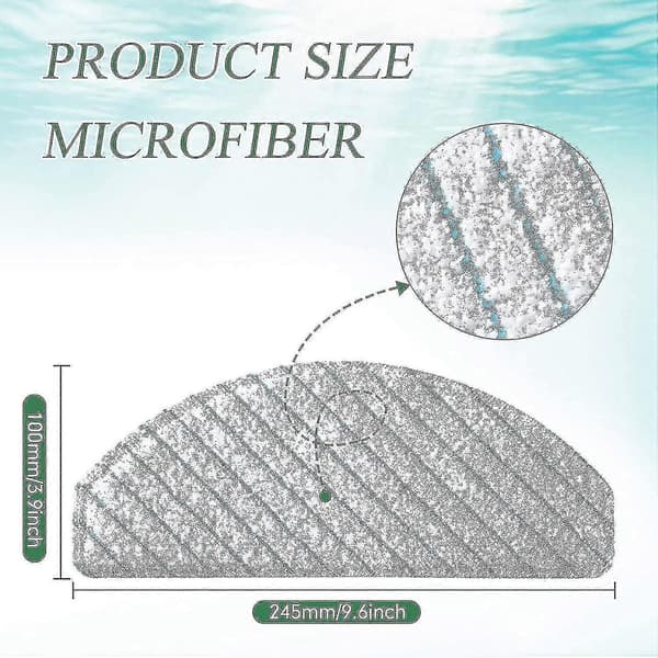 100 stk. Mop Puder til Ecovacs T9 T9+ T8 T8+ T8 Aivi N8 N8 Pro Robot