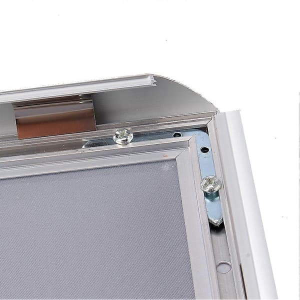 A4 Aluminium Snap Bilderamme Bilde Plakatholdere Klips Display Vegg Oppslagstavle Skilt