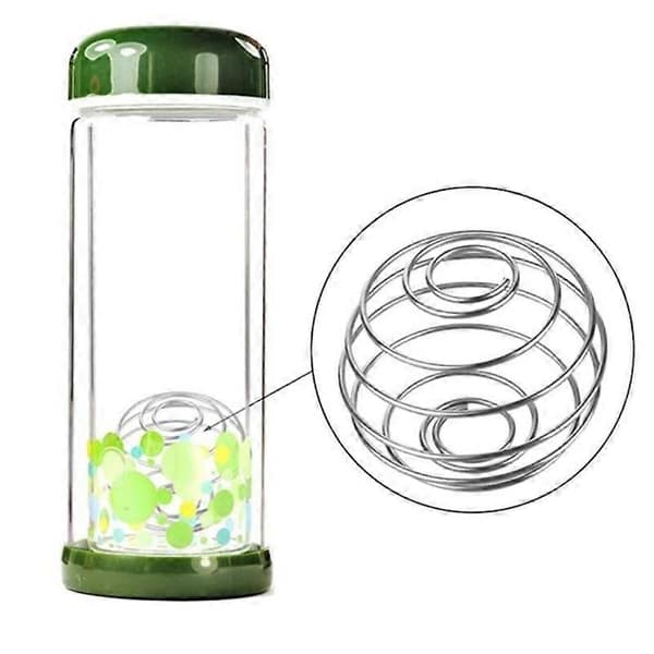 2 st blandningsbollar för proteinshaker och milkshake, trådvisp, fjäderbollar 4*4,5 CM